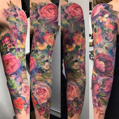 männer tattoo arm|colorful arm tattoo for men.